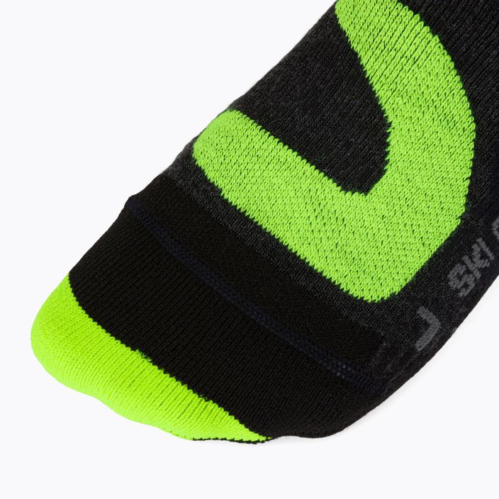 Шкарпетки лижні  X-Socks Ski Control 4.0 чорно-зелені XSSSKCW19U 3