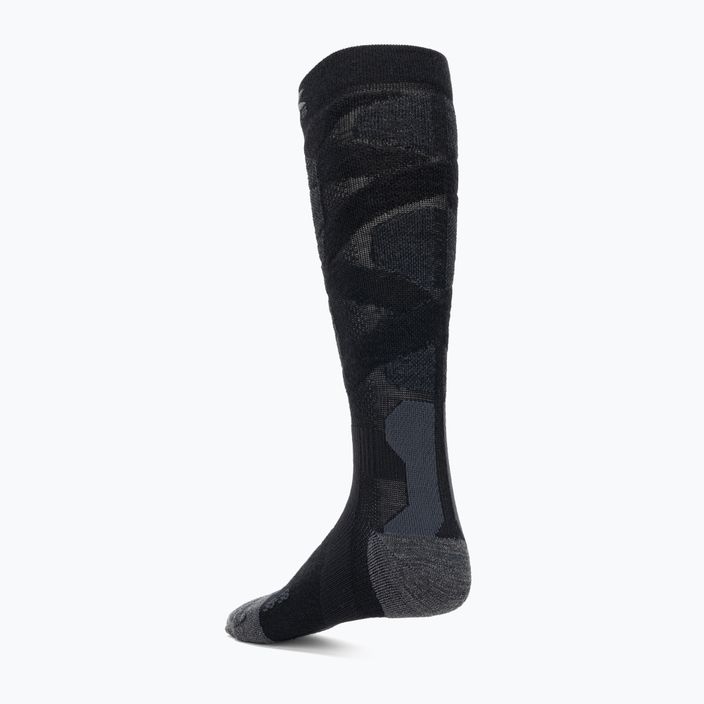 Шкарпетки X-Socks Ski Silk Merino 4.0 чорні/темно-сірі меланжеві 2