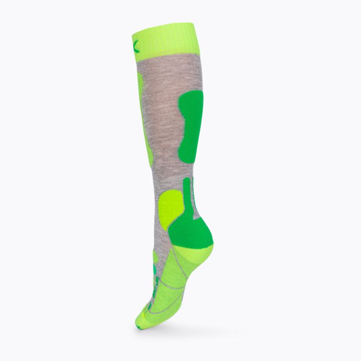 Шкарпетки лижні  дитячі  X-Socks Ski 4.0 сіро-зелені XSSS00W19J 2