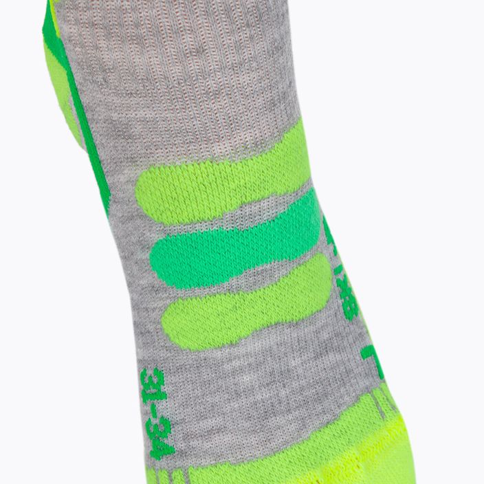 Шкарпетки лижні  дитячі  X-Socks Ski 4.0 сіро-зелені XSSS00W19J 3