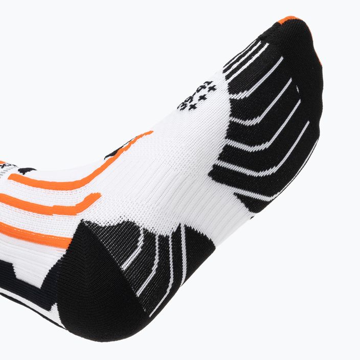 Чоловічі шкарпетки X-Socks Run Speed Two 4.0 бігові шкарпетки арктичні білі/помаранчеві 3