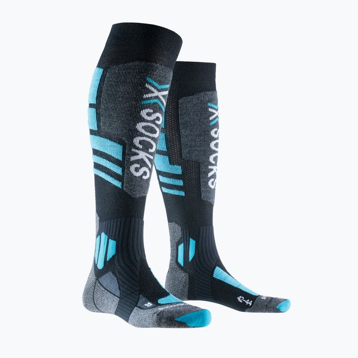 Шкарпетки для сноубордингу X-Socks Snowboard 4.0 чорні/сірі/блакитні 4