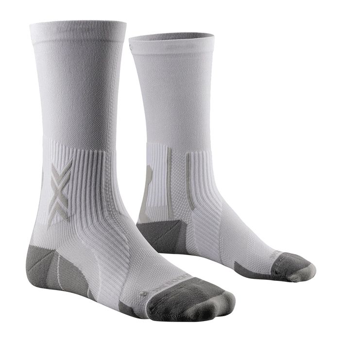 Чоловічі шкарпетки для бігу X-Socks Run Perform Crew арктичні білі/перламутрово-сірі 2