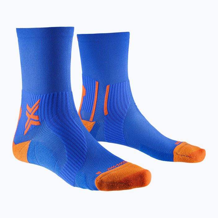 Чоловічі шкарпетки для бігу X-Socks Run Perform Crew twyce сині/помаранчеві