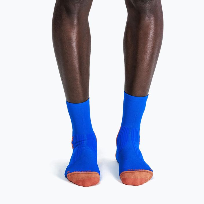 Чоловічі шкарпетки для бігу X-Socks Run Perform Crew twyce сині/помаранчеві 2