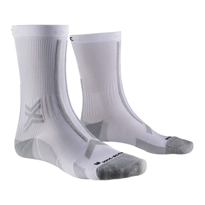 Чоловічі шкарпетки для бігу X-Socks Trailrun Discover Crew арктичні білі/перламутрово-сірі 2