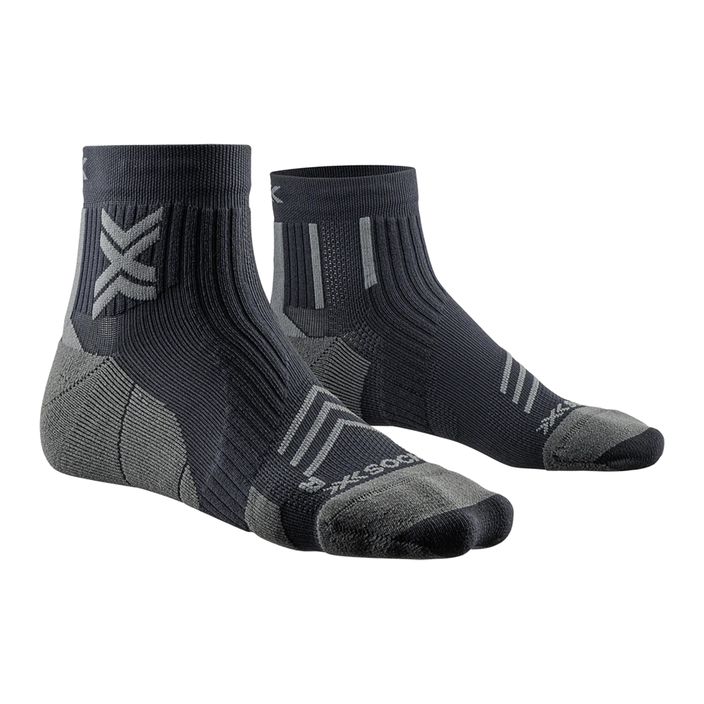 Чоловічі шкарпетки для бігу X-Socks Run Expert Ankle бігові шкарпетки чорні/вугілля 2