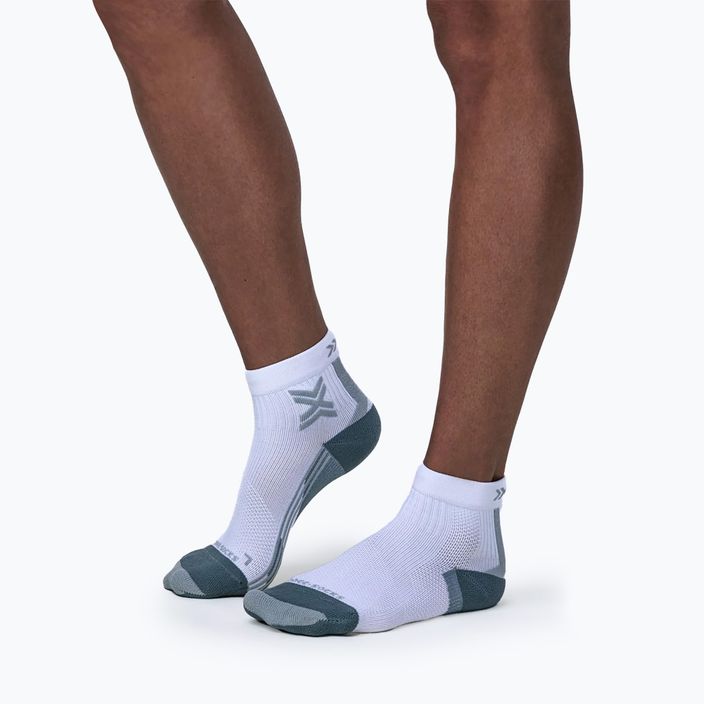 Жіночі шкарпетки X-Socks Run Discover Ankle бігові шкарпетки арктичні білі/перламутрово-сірі 2