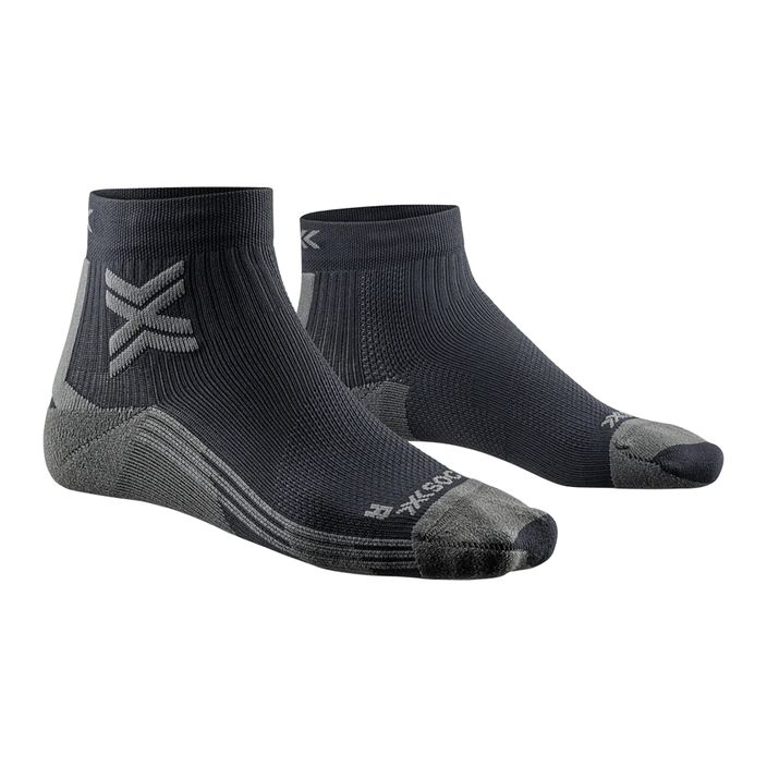 Жіночі бігові шкарпетки X-Socks Run Discover Ankle чорні/вугільні 2