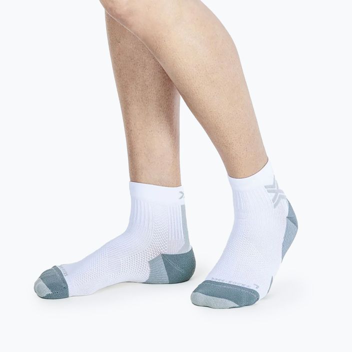 Чоловічі шкарпетки X-Socks Run Discover Ankle бігові шкарпетки арктичні білі/перламутрово-сірі 2