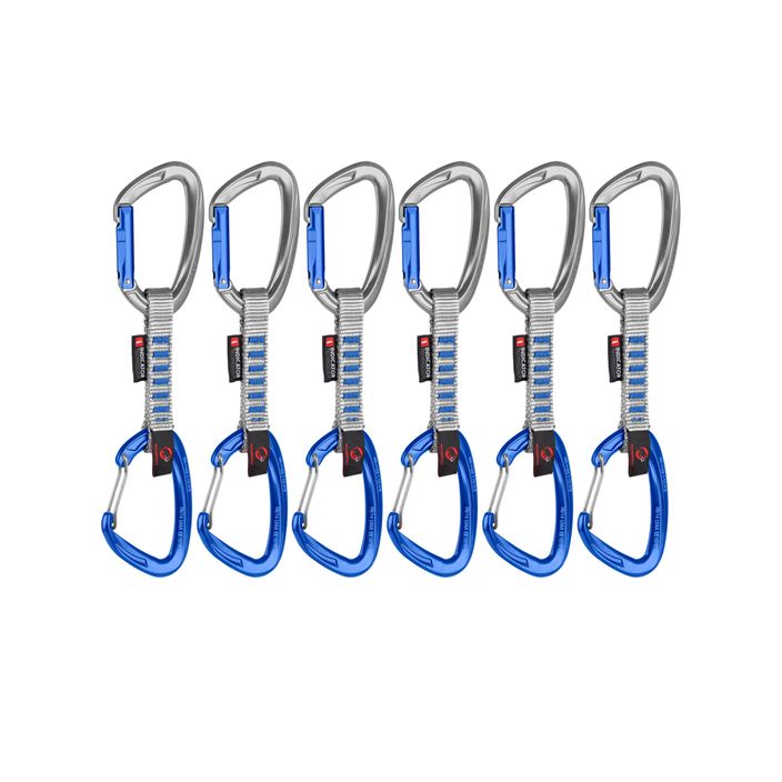 Експреси скелелазні Mammut Crag Keylock Wire 10 cm Indicator Quickdraws 6 шт. блакитні 2