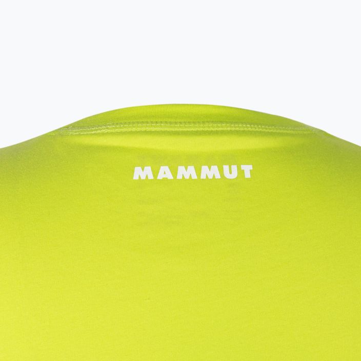 Футболка трекінгова чоловіча Mammut Core Reflective зелена 4