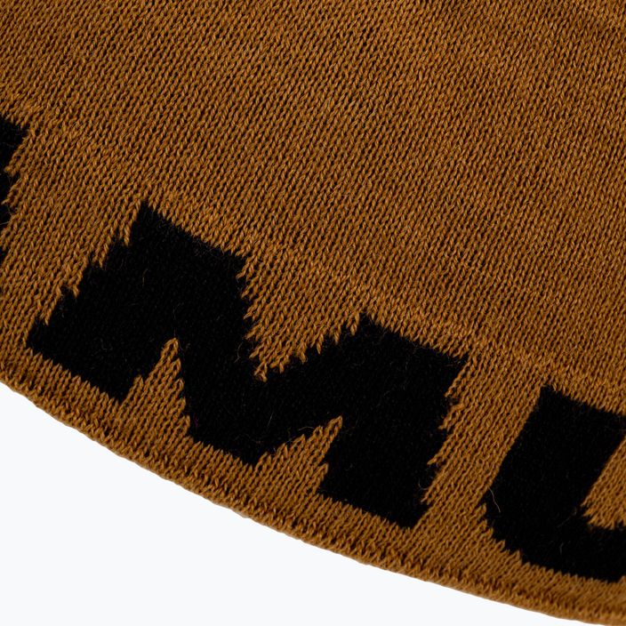 Шапка зимова Mammut Logo коричнево-чорна 1191-04891-7507-1 3