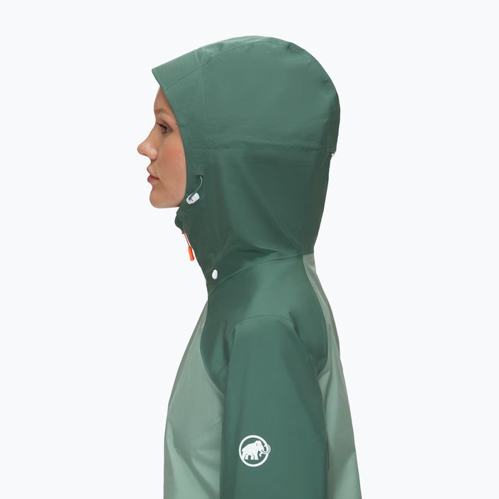 Куртка дощовик жіноча Mammut Convey Tour HS Hooded зелена 1010-27851-40240-114 4