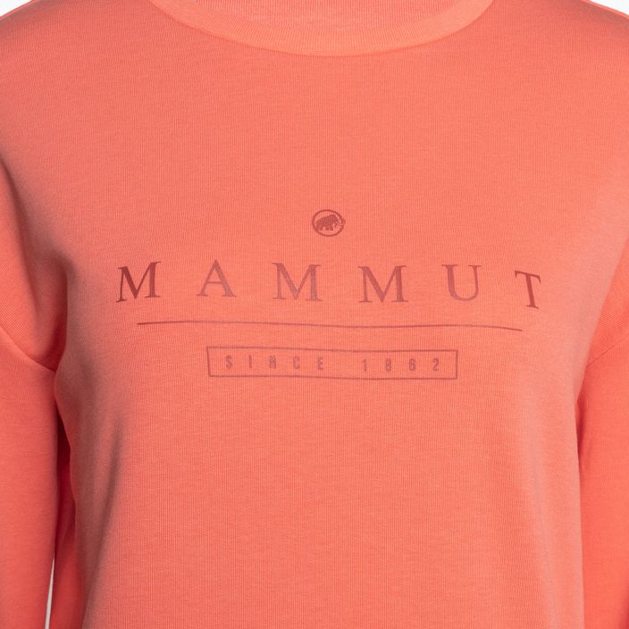 Кофта трекінгова жіноча Mammut Core ML Crew Neck Logo рожева 1014-04070-3745-115 6
