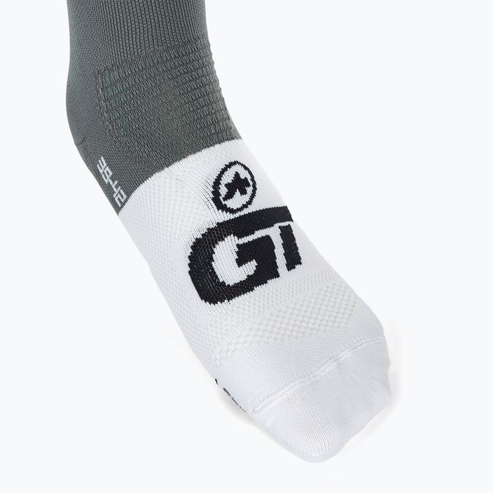 Велосипедні шкарпетки ASSOS GT C2 скелясто-сірого кольору 3