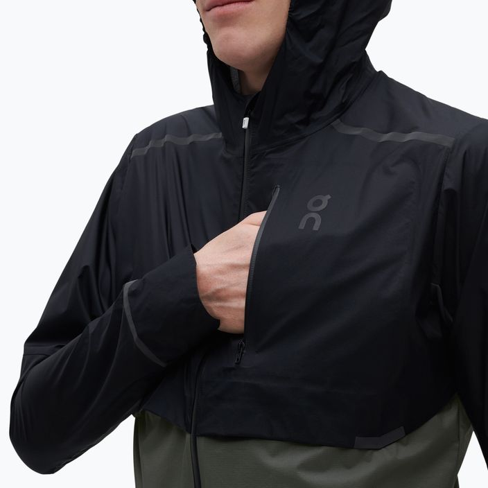 Куртка для бігу чоловіча On Running Weather black/shadow 4