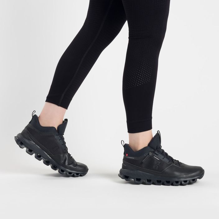 Кросівки для бігу жіночі On Cloud Hi Waterproof чорні 2899672 2