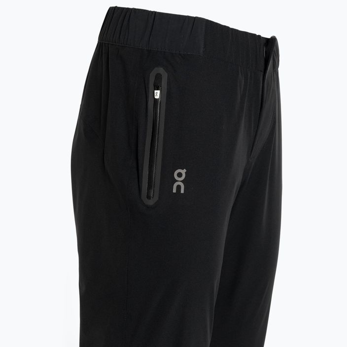 Жіночі штани на біг водонепроникні чорні/темні 3