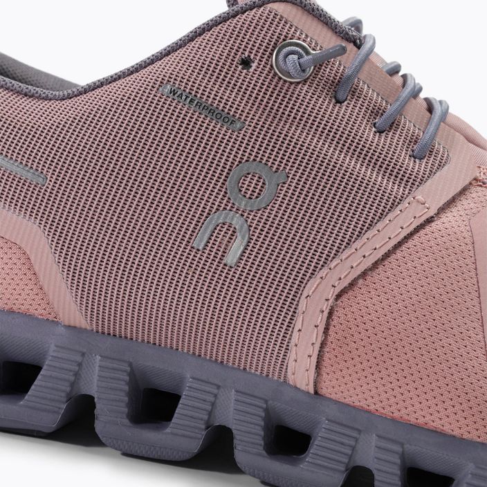 Кросівки для бігу жіночі On Cloud 5 Waterproof рожеві 5998527 7
