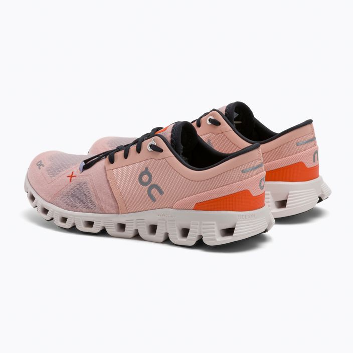 Кросівки для бігу жіночі On Cloud X 3 рожеві 6098691 5
