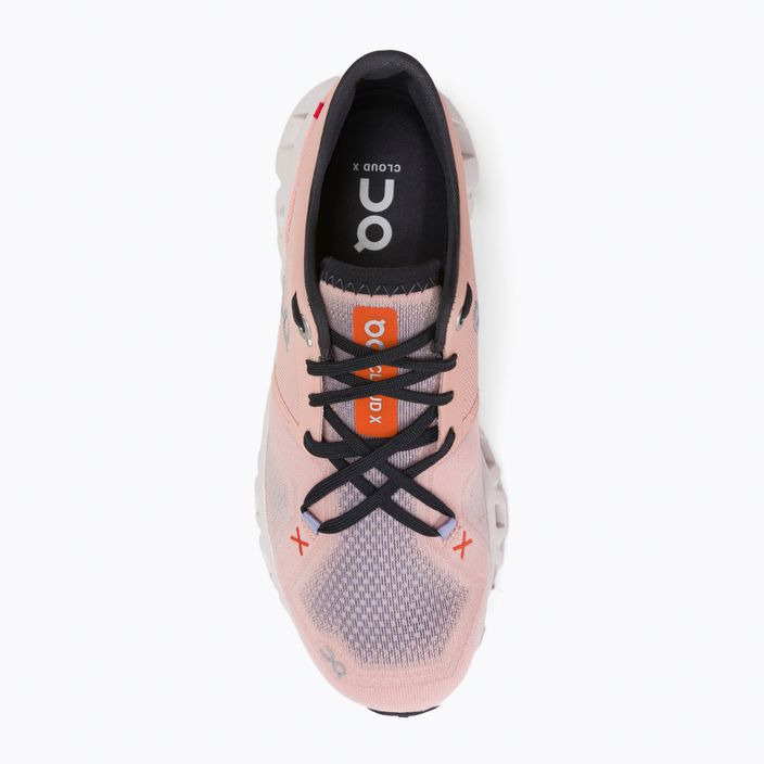 Кросівки для бігу жіночі On Cloud X 3 рожеві 6098691 8