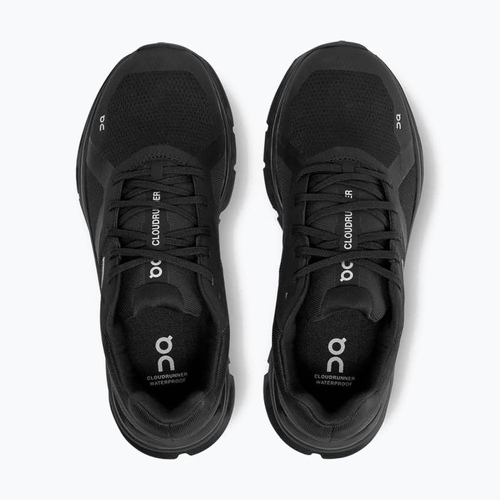 Кросівки для бігу чоловічі On Cloudrunner Waterproof чорні 5298639 14
