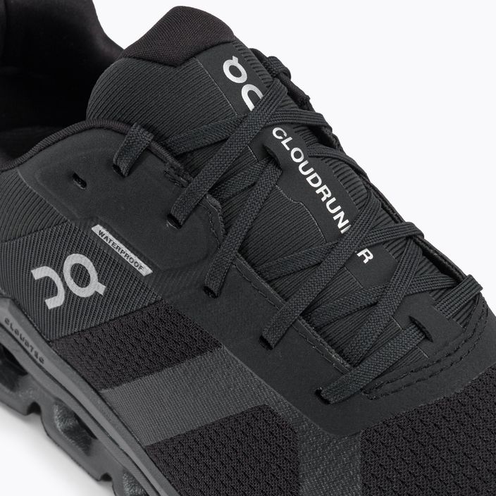 Кросівки для бігу чоловічі On Cloudrunner Waterproof чорні 5298639 8