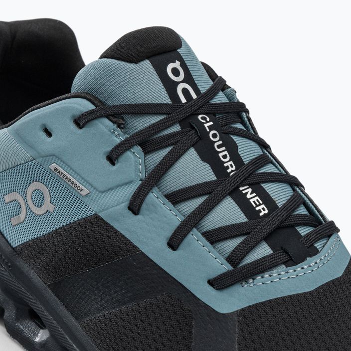 Кросівки для бігу чоловічі On Cloudrunner Waterproof чорні 5298638 9