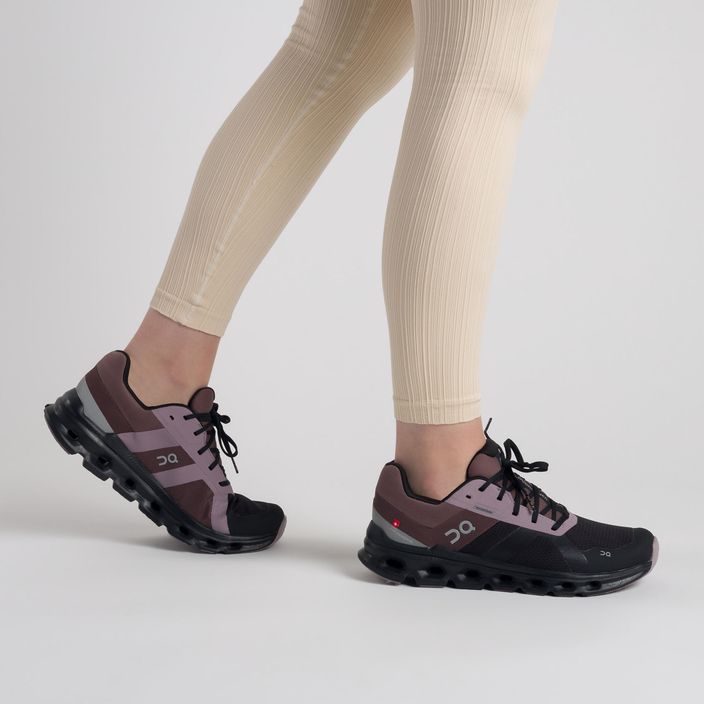 Кросівки для бігу жіночі On Cloudrunner Waterproof чорно-коричневі 5298636 2
