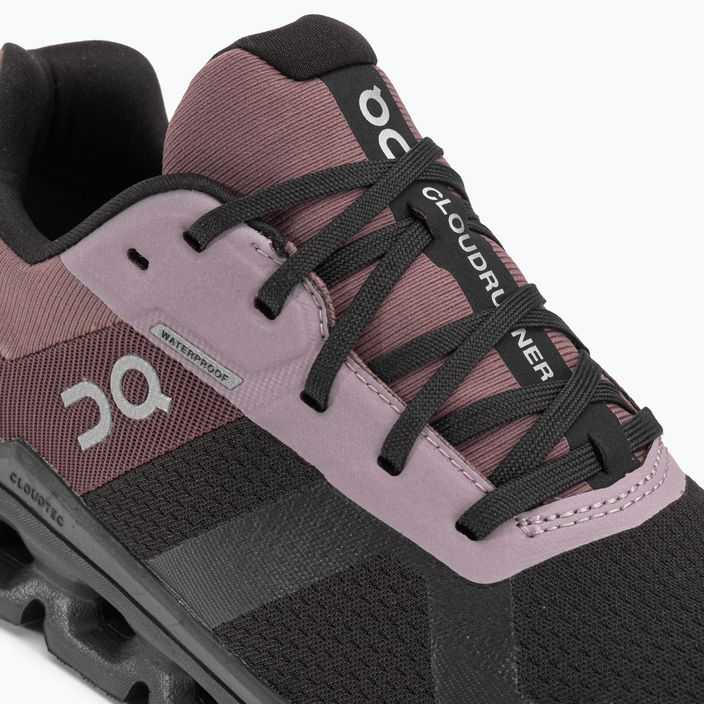 Кросівки для бігу жіночі On Cloudrunner Waterproof чорно-коричневі 5298636 12