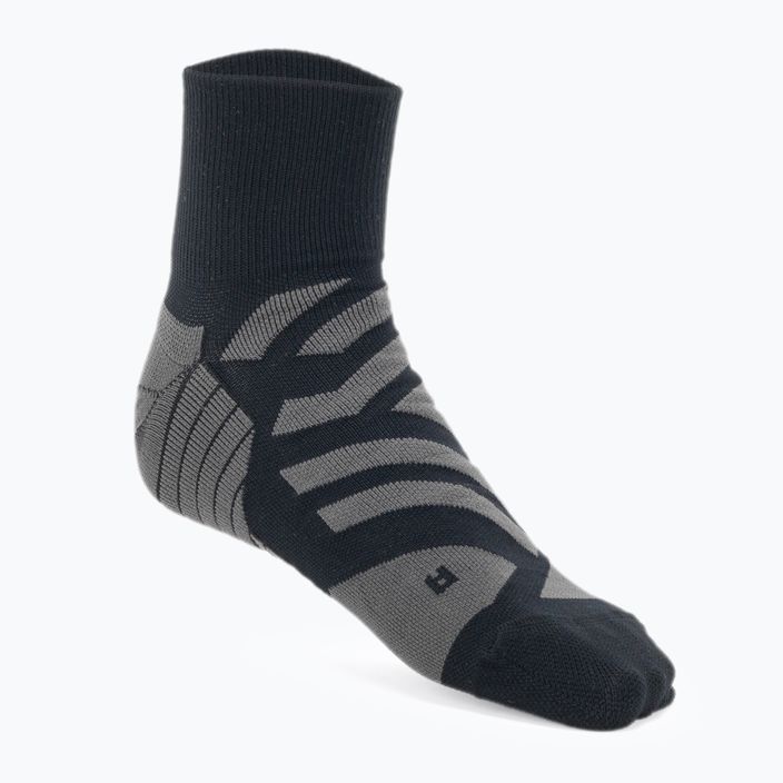 Шкарпетки для бігу чоловічі On Running Performance Mid black/shadow 3