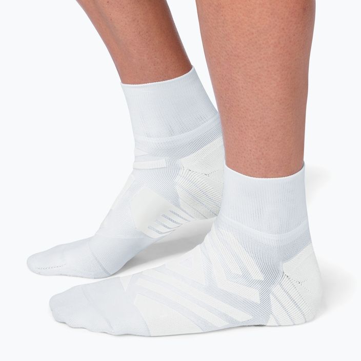Шкарпетки для бігу чоловічі On Running Performance Mid white/ivory 3