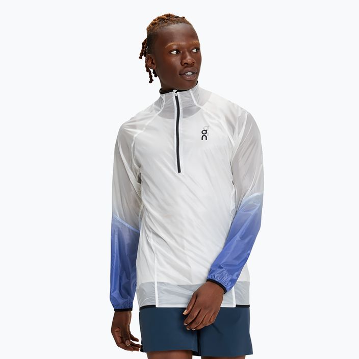 Чоловіча бігова куртка On Running Zero безбарвний білий / кобальт