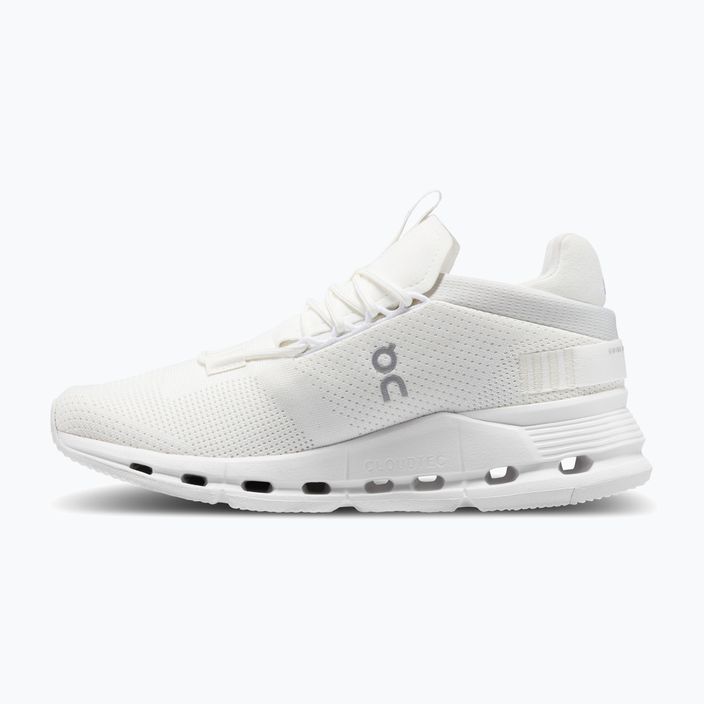 Жіночі бігові кросівки On Cloudnova нефарбовані білі/білі 8