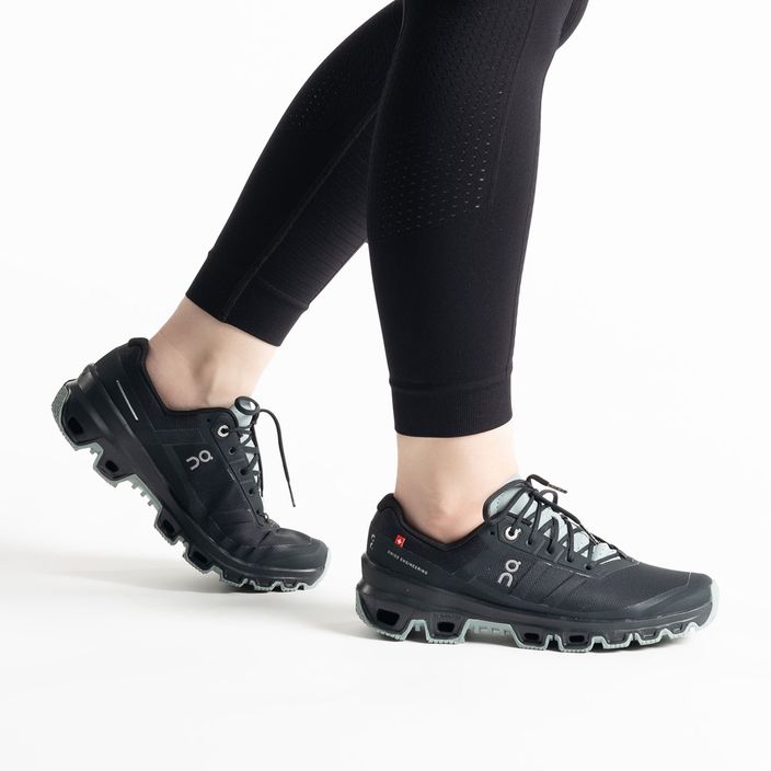 Кросівки для бігу жіночі On Cloudventure black/cobble 2