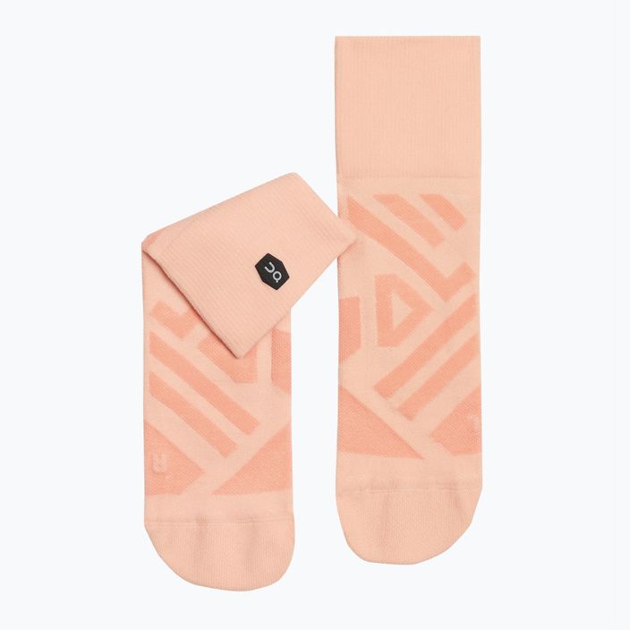 Шкарпетки для бігу жіночі On Running Performance Mid rose/flamingo 5