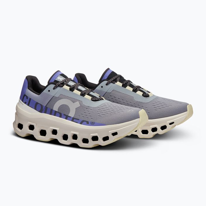 Жіночі бігові кросівки On Running Cloudmonster туман / чорниця 8