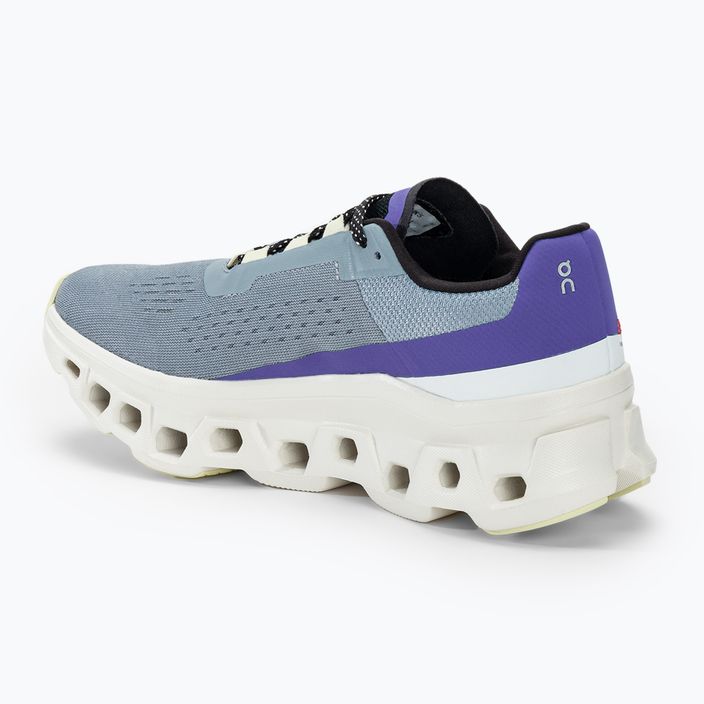 Жіночі бігові кросівки On Running Cloudmonster туман / чорниця 3