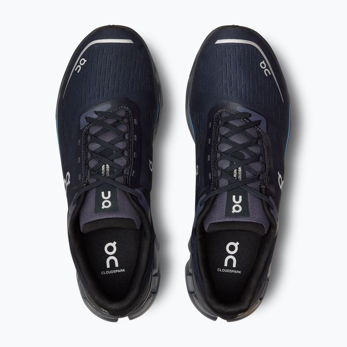 Черевики для бігу чоловічі On Running Cloudspark black/blueberry 13