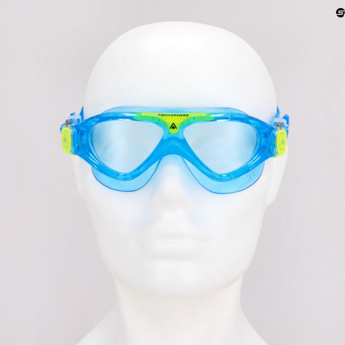 Маска для плавання дитяча Aquasphere Vista turquoise/yellow/clear 7