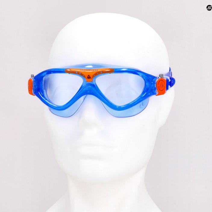 Маска для плавання дитяча Aquasphere Vista 2022 blue/orange/clear 7