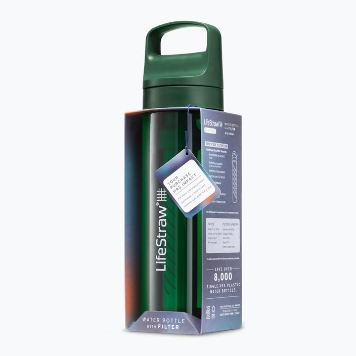Пляшка туристична Lifestraw Go 2.0 z filtrem 650 ml terrace green 3