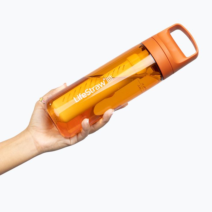 Пляшка туристична Lifestraw Go 2.0 z filtrem 650 ml kyoto orange 3