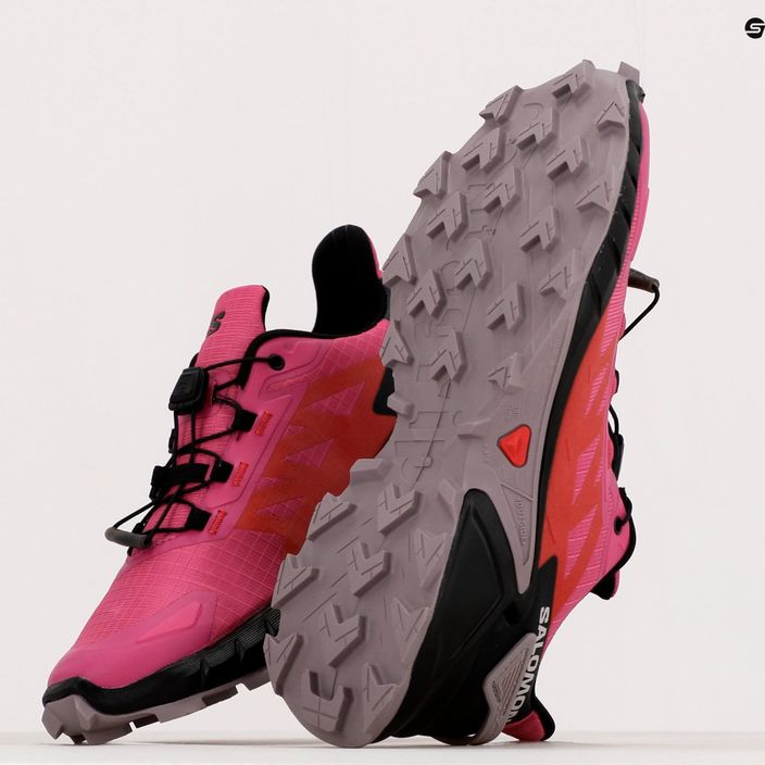 Кросівки для бігу жіночі Salomon Supercross 4 рожеві L41737600 13