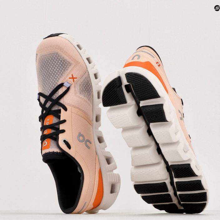 Кросівки для бігу жіночі On Cloud X 3 рожеві 6098691 13