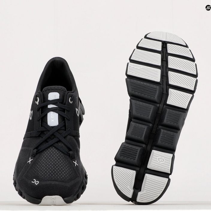 Кросівки для бігу жіночі On Cloud X 3 чорні 6098696 11
