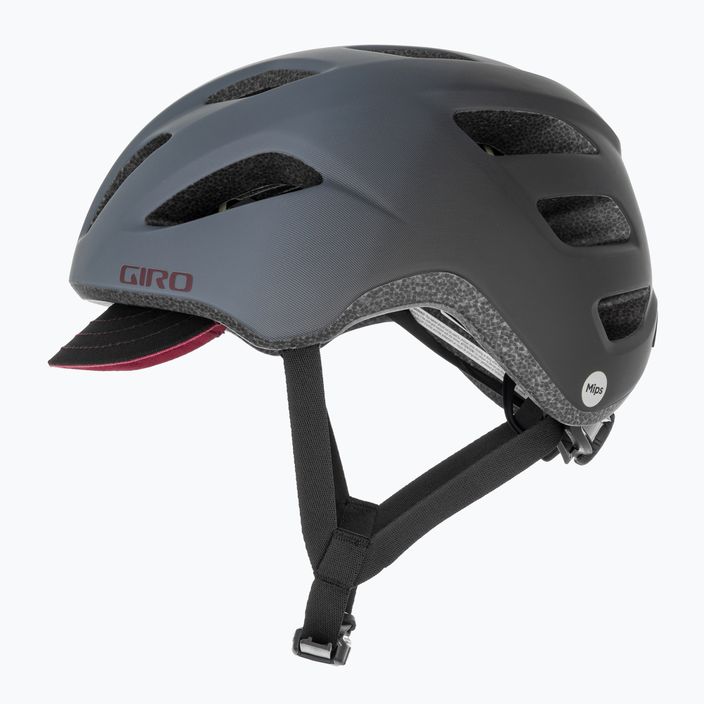 Шолом велосипедний Giro Cormick Integrated MIPS matte grey maroon 5