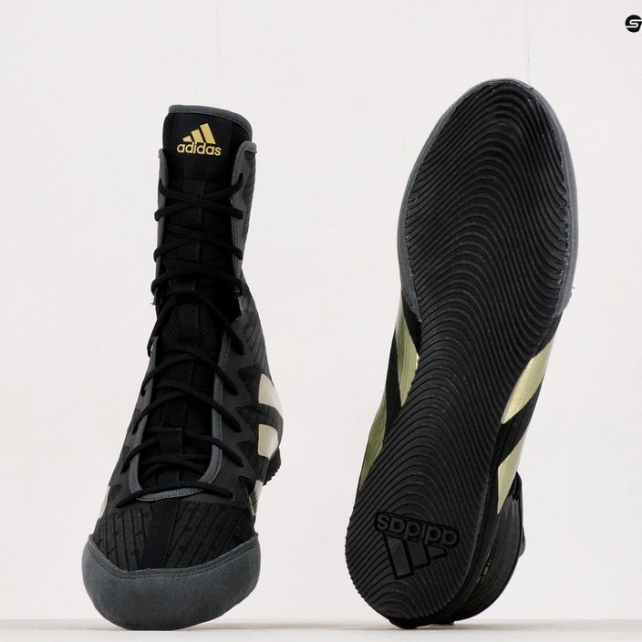 Кросівки боксерські adidas Box Hog 4 чорно-золоті GZ6116 13