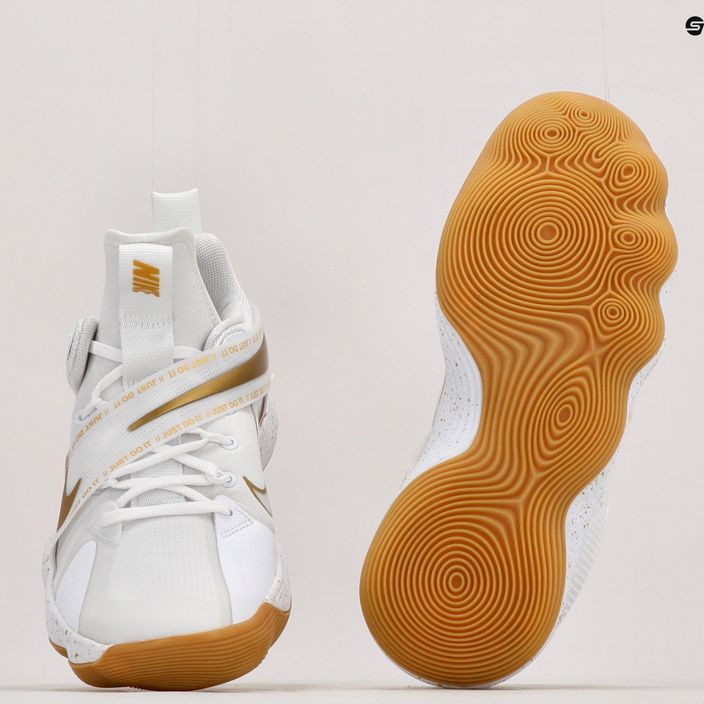Кросівки волейбольні Nike React Hyperset SE біло-золоті DJ4473-170 11